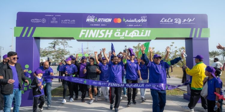 ماراثون لولو للمشي يحقق إنجازًا في الاستدامة بالخبر بمشاركة 22,000 شخص لمستقبل أفضل.