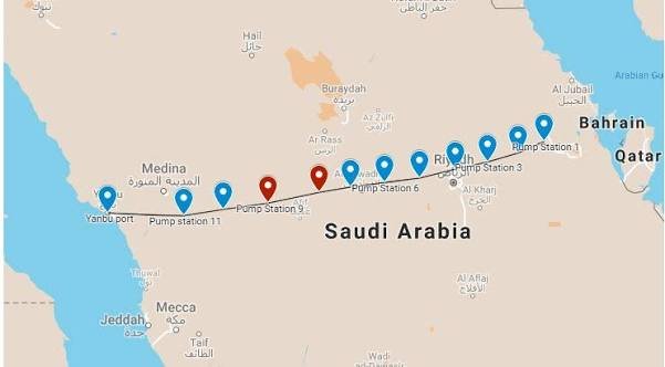 بلومبرج: خط أنابيب “شرق-غرب” السعودي يصل لطاقته القصوى بـ 7 ملايين برميل يومياً.