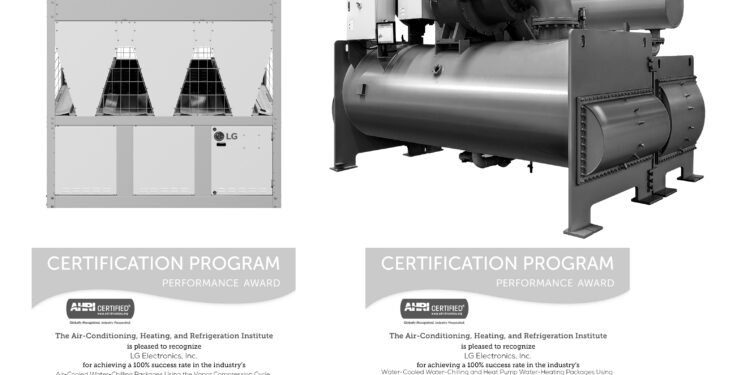 إل جي إلكترونيكس تفوز بجائزة الأداء المتميز في مجال حلول التدفئة والتهوية والتكييف عالية الأداء من معهد AHRI