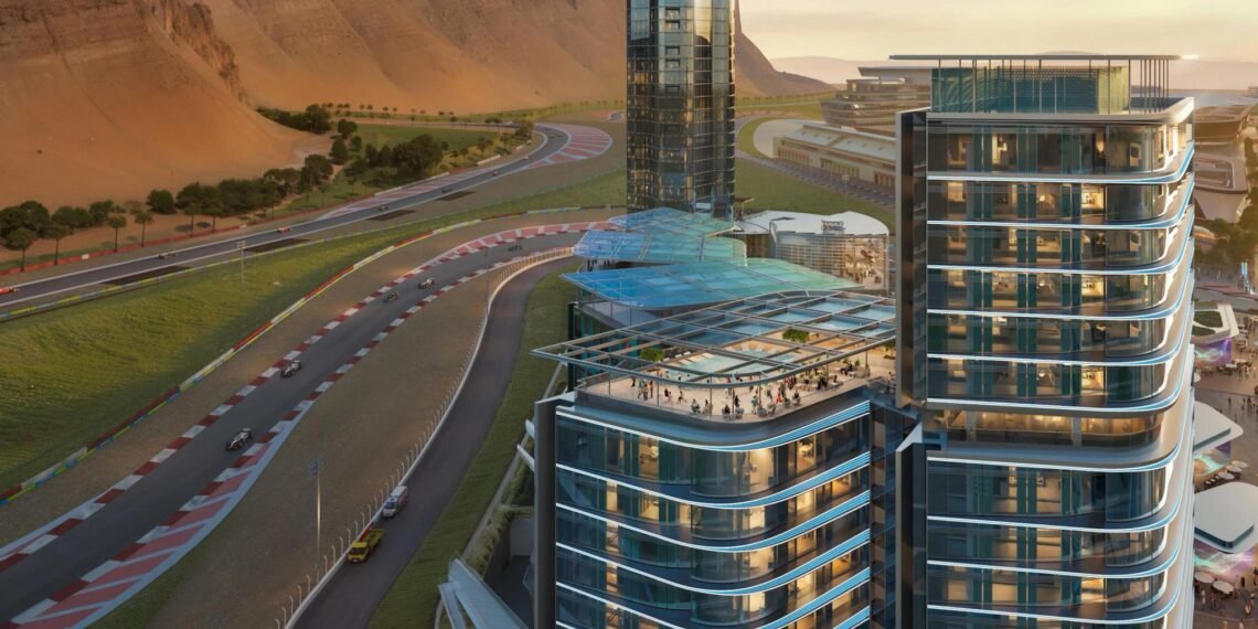 بإطلالات حديثة  وعالمية.. فندق موتورسبورت يرسم ملامح أفق مدينة القدية الجديد