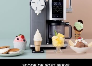 جهاز New Ninja Swirl من CREAMi لتحضير السوفت سيرفوالآيس كريم يُمثّل الجيل القادم من الحلويات المجمّدة