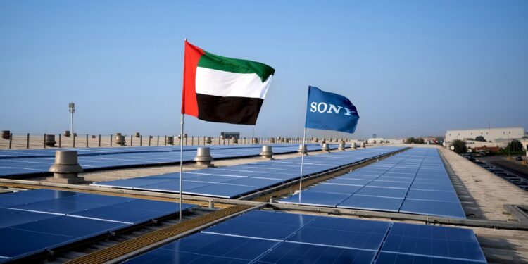 سوني الشرق الأوسط وأفريقيا تطلق مشروع طاقة شمسية بقدرة 391.2 كيلوواط-ذروة في مقرها الرئيسي بجبل علي المنطقة الحرة، دبي، الإمارات العربية المتحدة