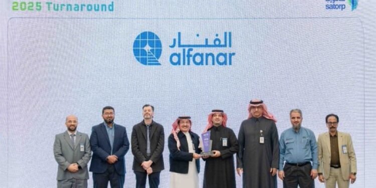 الفنار للخدمات الهندسية” تحصد تكريم “ساتورب” كشريك رائد في كبرى مشاريع الصيانة الوقائية