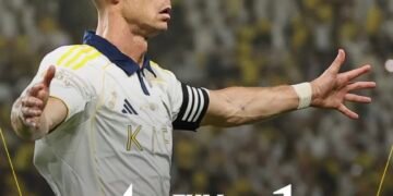 عاجل: بـ “رباعية” في ضمك.. النصر يُنهي العقدة ويتوج بطلاً لدوري روشن السعودي