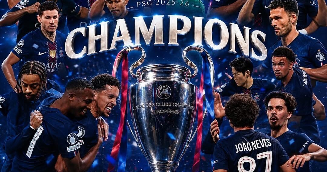 باريس سان جيرمان يتوج بطلاً لدوري أبطال أوروبا للموسم الثاني توالياً