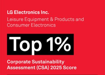 إل جي إلكترونيكس تحصل على تصنيف “الأفضل ضمن 1%” في مجال الاستدامة من S&P العالمية للعام الثالث على التوالي