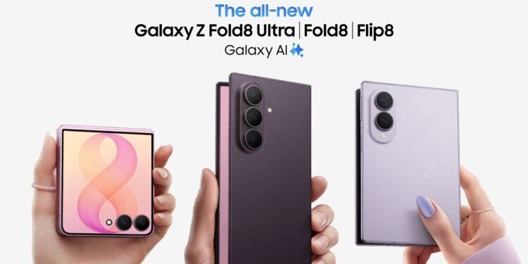 سامسونج توسع سلسلة Galaxy Z بتقديم Fold8 Ultraو Fold8 و Flip8 لتلبية متطلبات مختلف القطاعات وأساليب العمل
