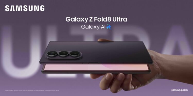 سامسونج للإلكترونيات تطلق Galaxy Z Fold8 Ultra بنظام كاميرا بدقة 200 ميجابكسل