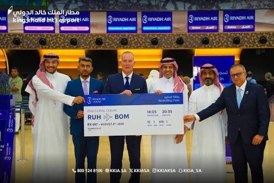 طيران الرياض يدشن رحلاته المباشرة إلى مومباي كـ8 وجهات دولية