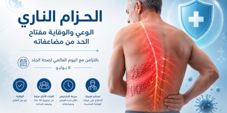 “الحزام الناري” الوعي والوقاية مفتاح الحد من مرض قد تستمر مضاعفاته لسنوات