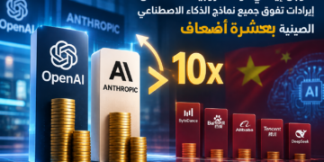 “أوبن إيه آي” و “أنثروبيك” تحققان إيرادات تفوق جميع نماذج الذكاء الاصطناعي الصينية بعشرة أضعاف