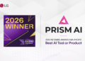 منصة PRISM AI من إل جي إلكترونيكس تفوز بجائزة أفضل أداة/منتج ذكاء اصطناعي في حفل جوائز IN2 SABRE لعام 2026 في منطقة آسيا والمحيط الهادئ