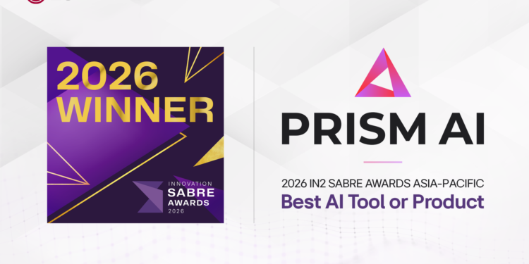 منصة PRISM AI من إل جي إلكترونيكس تفوز بجائزة أفضل أداة/منتج ذكاء اصطناعي في حفل جوائز IN2 SABRE لعام 2026 في منطقة آسيا والمحيط الهادئ