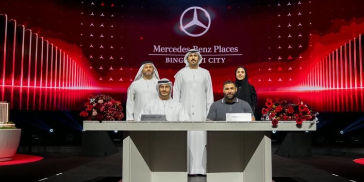 النجم العالمي كريم بنزيمة يقتني وحدات سكنية بمشروع ” مساكن مرسيدس بنزا” مدينة بن غاطي في دبي